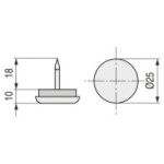 QUITARRUIDO CON PUNTA HIERRO NIQUEL 25mm.