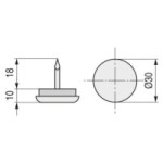 QUITARRUIDO CON PUNTA HIERRO NIQUEL 30mm.