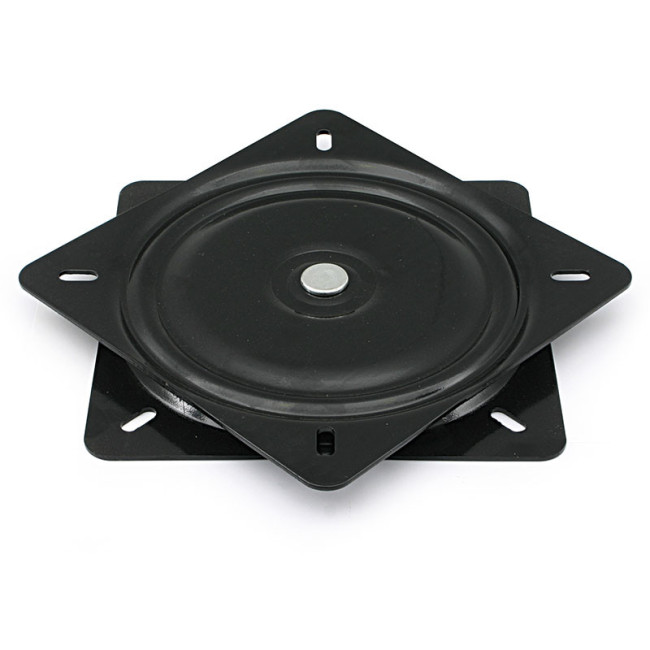 PLATO GIRATORIO 360º PARA SILLÓN O SILLA. MEDIDA 250X250 MM. NEGRO. CARGA MÁXIMA 80 KG. MODELO ALBORA