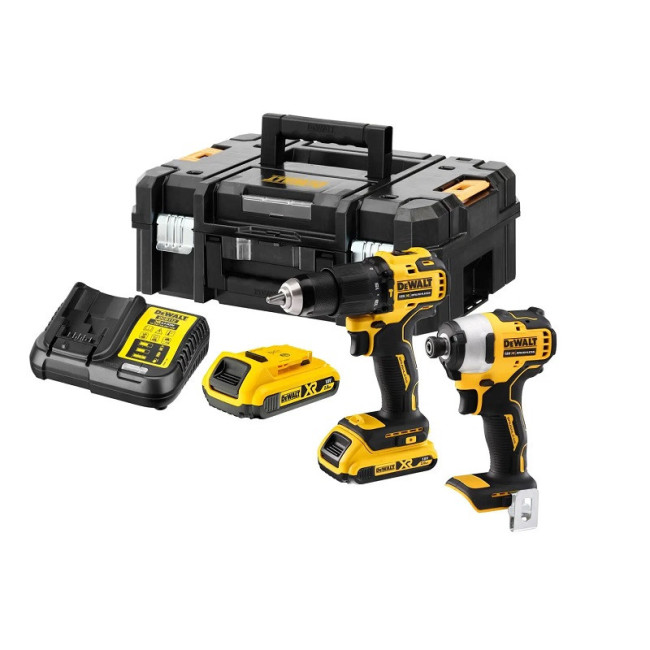 KIT ATORNILLADOR E IMPACTO. BRUSHLESS. 18V - DEWALT