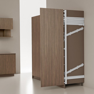 GRAVITY KIT OUT H1100-1600 F300-750 DERECHA  APERTURA PUSH. SIN ACCESORIOS NIQUELADO BISAGRAS. 2