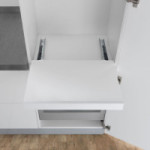 GUÍA SHELF. ACERO /GALVANIZADO. EXTRACCIÓN TOTAL. APERTURA PUSH - SALICE