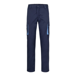 PANTALÓN DE TRABAJO BICOLOR STRETCH AZUL NAVY/CELESTE TALLAS 38 - 54 2