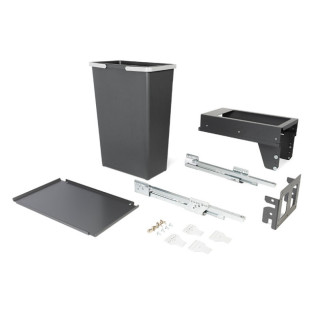 CUBO BASURA ECOLÓGICO MEILA M300 1X35L. ANT  GUIA GRASS EXTRACCIÓN TOTAL CIERRE AMORT., C/TAPA. 2