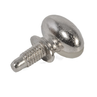 SOPORTE ESTANTE DREAM PIV.5 M4 NIQUEL C/GOM-  CON GOMA TRANSPARENTE. PARA CRISTAL 2