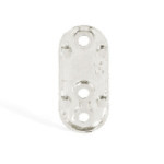 SOPORTE TUBO OVALADO LATERAL NIQUELADO MEGAN