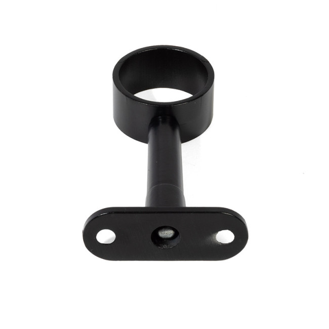 SOPORTE TUBO RED.REGUL Ø25 CENTRAL NEGRO REGULABLE 80-110mm NEGRO MATE