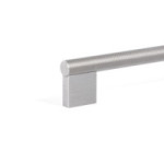 TIRADOR ALUMINIO GRAF BIG L1200 INOXIDABLE LOOK OJO. C1168 NO ES MULTIPLO DE 32MM. Ø14mm