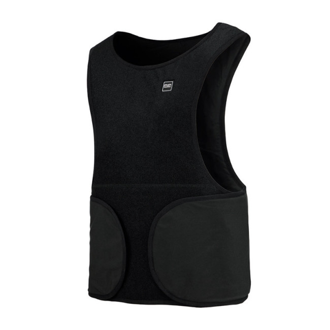 CHALECO CALEFACTABLE. NYLON. MATE TEXTIL. NEGRO. PECHO Y ESPALDA. 3 NIVELES
