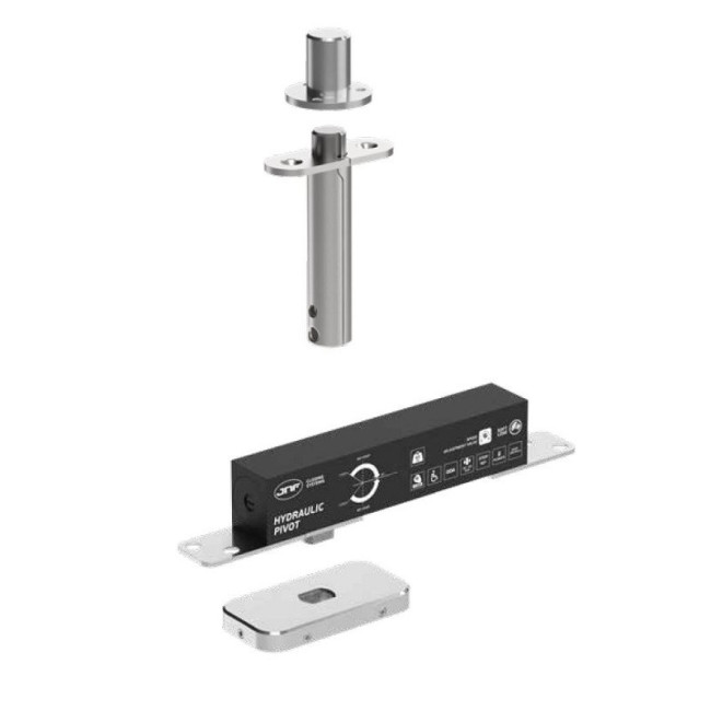 KIT PIVOTE HIDRAULICO JNF 60 PLUS PUERTA 35mm 60Kg F2 C/RETENCION IN.05.211.HO.BH5.UP6