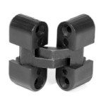 BISAGRA OCULTA PARA MUEBLE 33X30 NEGRO CEAM