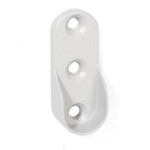 SOPORTE TUBO OVAL MEGANEKO GRIS/NEGRO