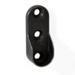 SOPORTE TUBO OVAL MEGANEKO GRIS/NEGRO