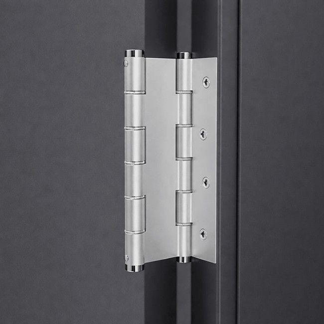 BISAGRA DE DOBLE ACCION PARA PUERTAS DE VAIVEN O BATIENTES. U5914. COLOR PLATA. MEDIDAS 180X133X4 mm