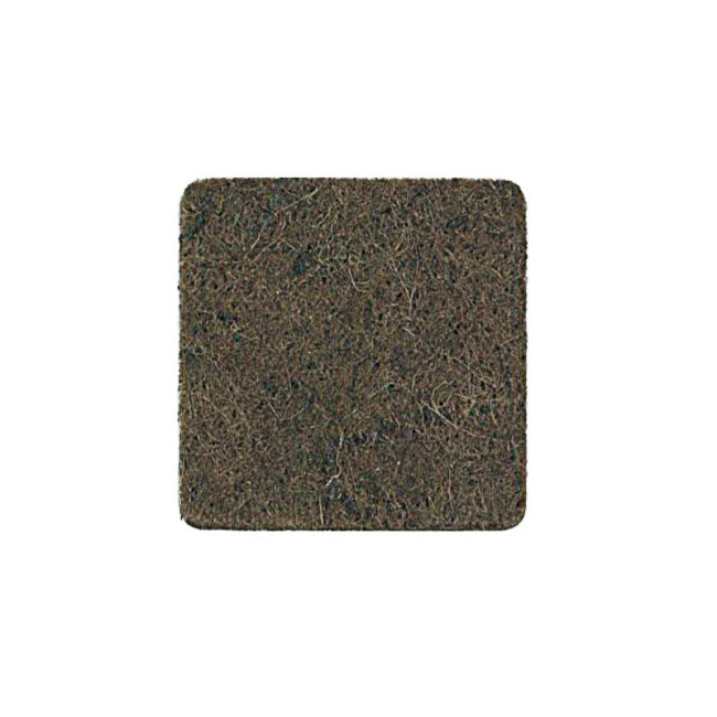 FIELTRO ADHESIVO CUADRADO. MARRÓN. 30 X 30 MM. 63 UNIDADES