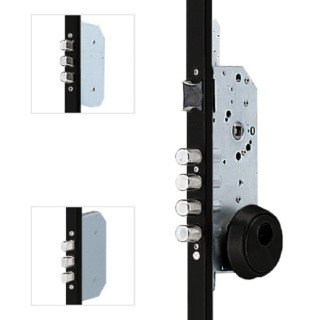 CERRADURA SEG.TESA 3P TLB3645SCLNE NEGRA ENTRADA 60mm CERRADERO 45mm S/CILINDRO