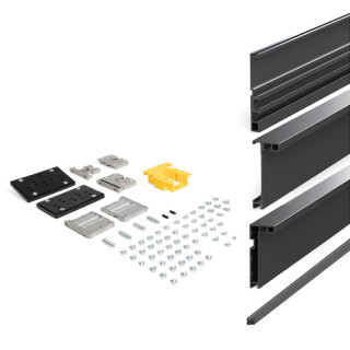 KIT FINE INTERNO NEGRO CEPILLADO Y BLANCO