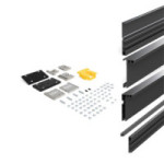 KIT FINE EXTERNO NEGRO CEPILLADO Y BLANCO