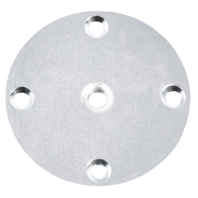 PLACA METAL RED d66 ROSCA M8 ZINCADO PARA PATAS