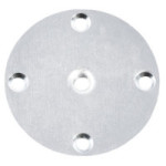 PLACA METAL RED d66 ROSCA M8 ZINCADO PARA PATAS