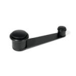 TOPE PUERTA DOBLE CON RETENEDOR INOX201 / NEGRO ACABADO EFECTO INOX ACABADO EFECTO INOX