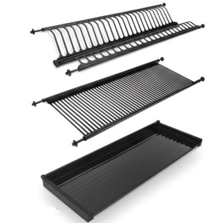 ESCURREPLATOS INOXIDABLE NEGRO MATE PARA MÓDULO DE 900. MODELO EIRE. INOX201 2