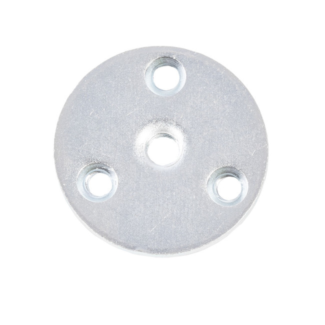 PLACA METAL RED d46 ROSCA M8 ZINCADO PARA PATAS