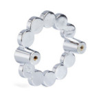 POMO ZAMAK/CRISTAL SINATRA d85 C64 CROMO 12 CRISTALES SWAROVSKI ORIGINAL