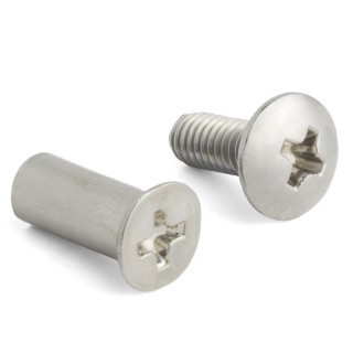 TORNILLO PASANTE M4-12 INOXIDABLE PARA BISAGRA TORNILLO + TUBO 2