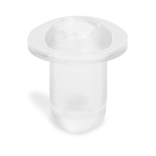 PARAGOLPE GOMA TRANSPARENTE FORO Ø5 PARA EMBUTIR INTERIOR 3mm.