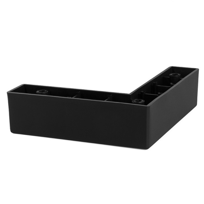 PATA DE PLÁSTICO SENKA. NEGRO. ALTURA 40MM. 140X140MM - Q&AMPQ