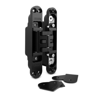 BISAGRA INVISIBLE KUBICA K5080 NEGRO  REGULACION 3D. 80Kgs/2BIS. 160X74mm. 2