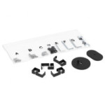 SOPORTE DOBLE PARA MONITOR. ACERO. ABRAZADERA A MESA. 17 A 32 PULGADAS. CARGA 10 KG. ALTURA 910MM