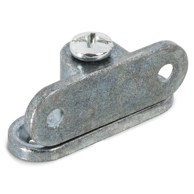 ENSAMBLAJE DE CONEXIÓN DUOS. ZAMAK. ZINCADO. TORNILLO RANURADO SUPERIOR. CUATRO TALADROS PASANTES. MÍNIMO 16MM