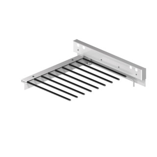 PANTALONERO EXTRAÍBLE CHIC 9 PERCHAS SUJECIÓN LATERAL GRIS/PLATA MATE