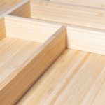 CUBERTERO DE MADERA EXTENSIBLE EN COLOR ABEDUL Y NOGAL. MODELO LIVVO. DIFERENTES ANCHOS