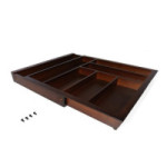 CUBERTERO DE MADERA EXTENSIBLE EN COLOR ABEDUL Y NOGAL. MODELO LIVVO. DIFERENTES ANCHOS