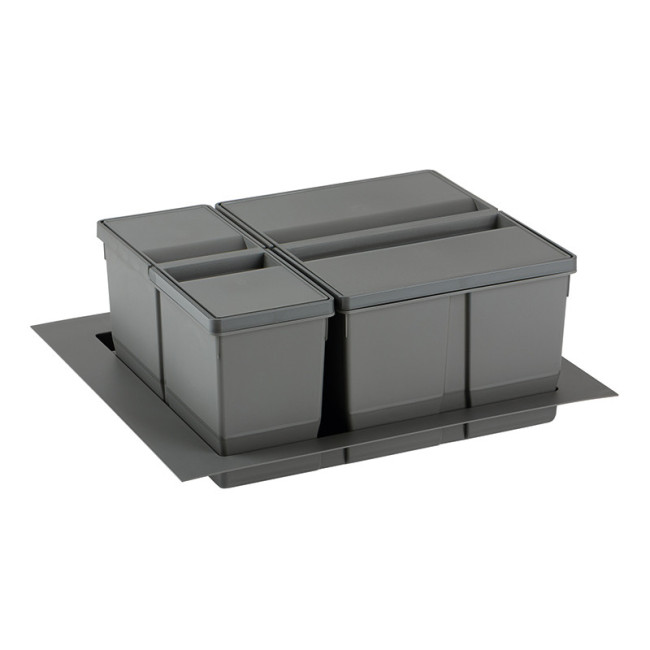 CUBO BASURA NETO M600 1X20 1X9L H209  C/BANDEJA INFERIOR. PARA INTERIOR DE CAJON.