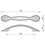 TIRADOR MODELO ALLENDE ZAMAK RÚSTICA MARFIL