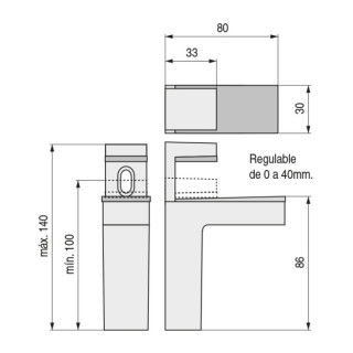 SOPORTE ESTANTE MURAL GACELA CUERO RAL 2