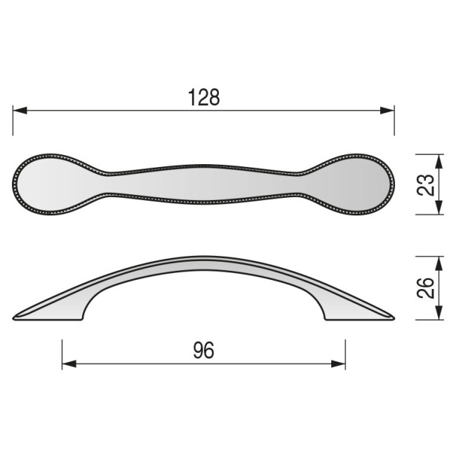 TIRADOR ZMK ALLENDE L128 C96 RUST.MARFIL