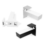 SOPORTES PARA ESTANTE MURAL KALABRONE NEGRO (2U)  ESPESOR DE 8a30mm. (+TORNILLOS Y TACOS)