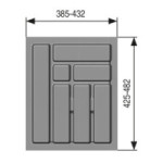 CUBERTERO MAURO PARA CAJÓN M500 GRIS