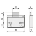 CERRADURA SOLAPAR TEA SIN LLAVES E40 LATONADA
