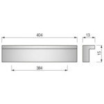 TIRADOR ALUMINIO TATI L404 C384 CROMO