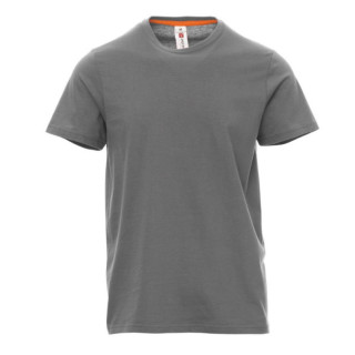 CAMISETA ALGODÓN MANGA CORTA COLOR GRIS ACERO TALLAS S-XXL