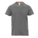 CAMISETA ALGODÓN MANGA CORTA COLOR GRIS ACERO TALLAS S-XXL