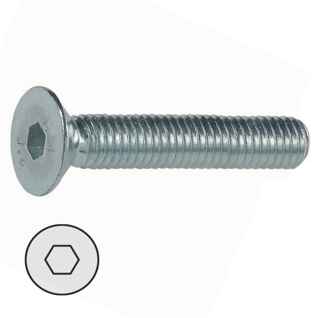 TORNILLO ALLEN DIN 7991. CABEZA...