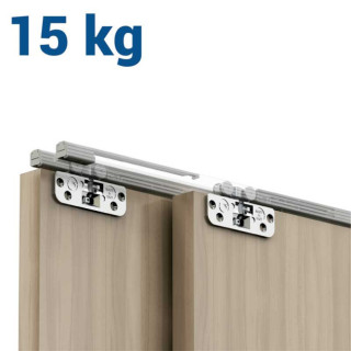 KIT HERRAJES LIVING TOP 1 PUERTA 15KG 2