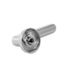 MANILLA CON ROSETA REDONDA DE 52 MM. MODELO ELLIPSE. MATERIAL ZAMAK